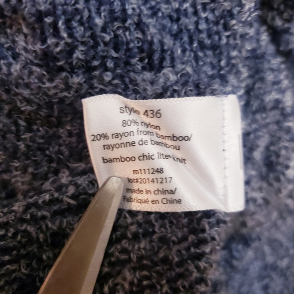 Barefoot Dream CozyChic Lite Calypso Wrap Cardigan, Slate Blue,  Size S/M - Picture 6 of 6